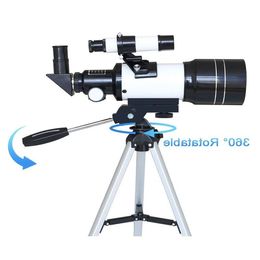 FreeShipping 150X Astronomical Telescope 70mm Wide Angle Kids Astronomical Monocular Telescope with Tripod Student Space Observation Pr Kxqn