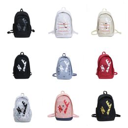 Fashion Backpack Unisex Canvas Pro Hoops Sports Backpack Student Computer Bag Couple Knapsack Messenger Bag Junior Training Bags Outdoor Backpack