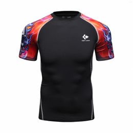 Men's T Shirts 2023 CODY LUNDIN Factory Short Sleeves Quick Dry Men Custom Diving Surfing Rash Guard Top Accept OEM Shirt Male Black Print