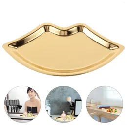 Plates Coffee Table Decor Jewellery Bowl Dish Ring Stainless Steel Serving Tray Desk Accessories Aesthetic Small Trays