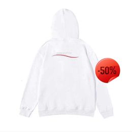 big off~omen Designer Clothing Wave Print Hoodie Pullover Winter High-quality Long Sleeve Casual Clothes Woman Balence Luxurious{category}
