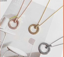 18k Gold Designe Circular Diamond Necklaces for Women Men Set Trendy Designer Fashion Wholesale Jewellery Party Christmas Wedding Gifts Birthday Girls Cool