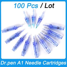 100pcs Dr pen A1 needle cartridge microneedle Nano tip for replacement dermapen F3 cartridges needles Meso therapy Machine MTS Head 12 24 36 42 Nano Bayonet Port