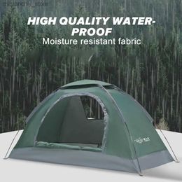 Tents and Shelters Outdoor 1-2 Persons Camping Tent Portab Waterproof Windproof Insect Proof UV Sunshade Canopy With Storage Bag Q231115