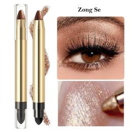 Eye Shadow Glitter Eyeshadow Stick Shine Eye Shadow Shimmer White Highlighter Pencil Bronzer Pen Metal Bright Party Women Make up CosmeticsL231115