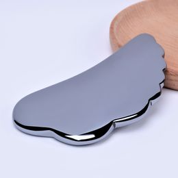 Natural Terahertz Stone Gua Sha Scraping Tool Energy Beauty Gua Sha Board for SPA Therapy Treatment Anti-aging Skin Care Massager