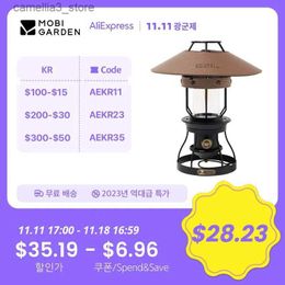 Camping Lantern MOBI GARDEN Camping Lantern Lamp Lighting IPX4 Decoration Indoor Outdoor Q231116