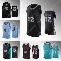 Benutzerdefinierte Ja Morant 12 Basketball Jersey Männer Frauen Jugend schwarze Basketballhemden Hot Pressing XS-4XL 2023 New City