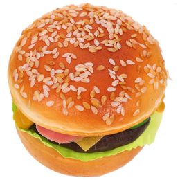 Party Decoration Cupcake Toy Fake Hamburgers Kitchen Desktop Decor Balloon Toys Kids Pu Food Model Prop Artificial Simulation Beef