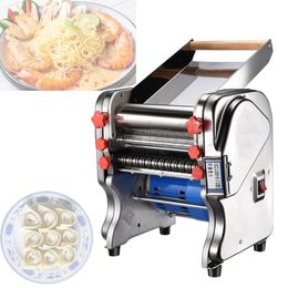 LEWIAO Electric Noodle Machine Household Kneading Dough Press Small Stainless Steel Commercial Noodle Rolling Machine Dumpling Wrapper