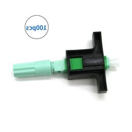 Freeshipping High Quality 58MM SC APC SM Single-Mode Optical Connector FTTH Tool Cold Connector Tool Fibre Optic Fast Connector Eamiu