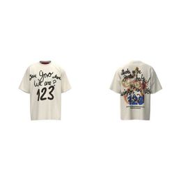 Men's T-Shirts Hellstar University T-shirt Trendy Hip-Hop Rapper Graffiti Print Short Sleeves juicy tracksuits Unisex Cotton Tops Man Vintage 2sawess Summer Loose