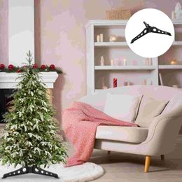 Christmas Decorations Metal Brackets Tree Base Frame Support Holder Stand Foldable Xmas Accessories Accessory Supplies