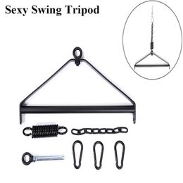 Bondage Bondage Bondage Sex Swing Hanging Up Bar Metal Tripod Stents Sex Furniture Pleasure Upgraded Swing Sex Products Accessories Toys for Couple 231027