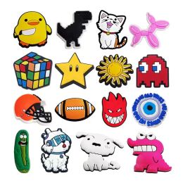 croces 16pcs/set Cartoon Series Shoe Charms Accessories Shoes Buckle Decoration for Croc Charms Jibz Kids Party Xmas Gifts