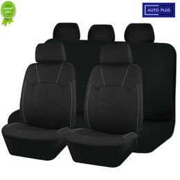 New Upgrade Black Polyester Universal Car Seat Covers With Simple Crimping Design Fit For Most Car SUV Truck Van Seat Protector