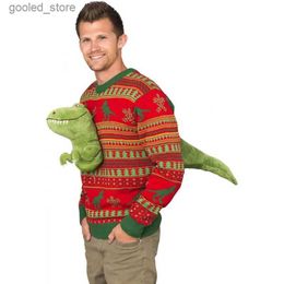 Men's Sweaters New in Ugly Christmas Sweater for Men and Women 3D Fashion High Street Vintage Long Sleeve Couple Pullover Knitwear Funny Tops Q231115