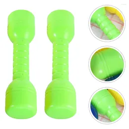 Dumbbells 2pcs Ergonomic Plastic Hand Bars Children Morning Exercise Barbells Weights To At Home