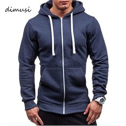 Mens Hoodies Sweatshirts DIMUSI Fashion Solid Colour Sweatshirt Slim Jackets Hoodie Hip Hop Sportswear Tracksuit Clothing 231114
