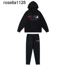 New 2023ss Trapstar tracksuits embroidery mens sweater trousers set designer womens hoodie streetwear sweatshirts sports suit Shirt Pants 2-piece mens set