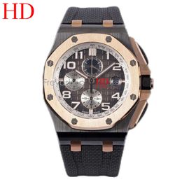 Movement Watches Rolaxs Men Watch Factory Top Quality Automatic Mechanical 44Mm 904L Steel Cal.3126 WATCHES Noob Clone Chinese AP