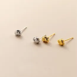 Stud Earrings MloveAcc 925 Sterling Silver Irregular Meteorite Geometric Creative Concave Convex Small Earring Party Jewellery