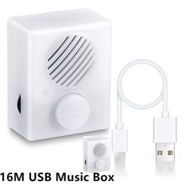 16M Music Box for Stuffed Animals 960 Seconds Push Button Sound Box USB Voice Box Playing Button Device for Personalised Message