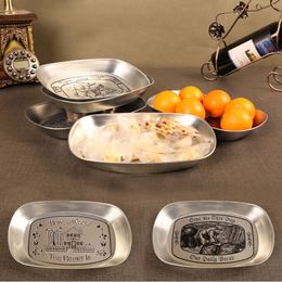 Dishes Plates Random Pattern 1 Small Tray Fruit Plate Candy Snacks Pastry Dish Outdoor Camping Tools Field Tableware 230414