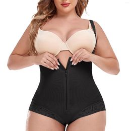 Women's Shapers High Compression Body Shaper Slimming Lace Colombian Fajas Shapewear Bodysuit Reductoras De Latex Tummy Tight For Her