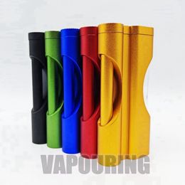 Colorful Aluminium Alloy Smoking Cigarette Cases Kit Storage Box Innovative Catcher Taster Bat One Hitter Housing Moistureproof Dugout Stash Case Container