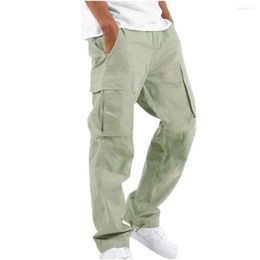 Pantaloni da uomo pantaloni casual casual piede sportivi abbigliamento leggero classico gamba dritta di colore solido