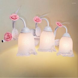 Wall Lamps Bohemia T Fitting Rustic Lamp Bedroom Bedside Fashion Mmirror Light Rose Living Room
