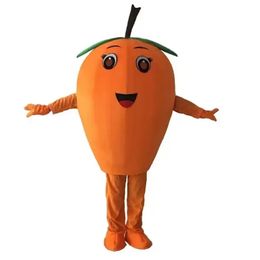 Christmas Orange Loquat Mascot Costume Top Quality Halloween Fancy Party Dress Cartoon Character Outfit Suit Carnival Unisex Outfit Advertising Props