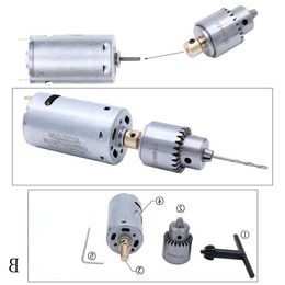 Freeshipping Mini Dc 12V Electric Hand Drill Motor Pcb Press Drilling Compact Set 05-3Mm Twist Bits 03-4Mm Jt0 Chucks Tool Hifra