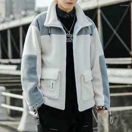 Men's Down VERSMA Korean Style Clothing Men Warm White Wool Jacket Coat Winter Hip Hop Thick Mens Youth Jackets And Coats Parkas