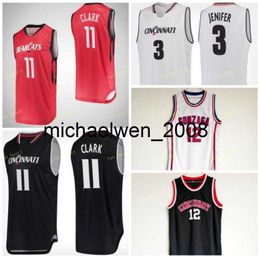 Mich28 Cincinnati Bearcats College Basketball Jersey 31 Sam Martin 32 John Koz 34 Jarron Cumberland 12 Oscar Robertson Custom Stitched