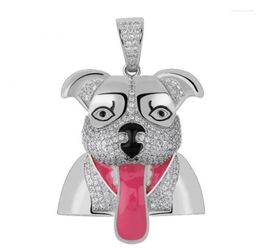 Pendant Necklaces Men Women Fashion Cool Zircon Cartoon Puppy Necklace Hip Hop Rock Party Prom Jewellery Accessories