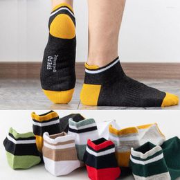 Men's Socks 10 Pair Men's Spring Ankle Cotton Summer Thin Short Casual Boat Large Size 40-46