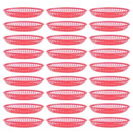 Dinnerware Sets 32 Pcs Woven Hamper Cooked Pasta Drainer Fruit Wash Counter Wire Container Bowls Basket Candy Dish