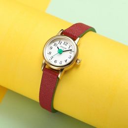 Wristwatches Mini Small Women's Watch Japan Quartz Hours Fashion Clock Lady Leather Bracelet Arabic Number Girl's Birthday Gift