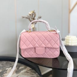 Shoulder bag luxurious handbag womens quilted bag clutch gold chain bag crossbody bag wallet fashionable flip bag handbag leather handle designer backpack