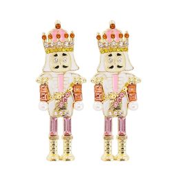 Stud Statement Nutcracker Soldier Earring Crystal Big Drop Dangle Earrings Party Jewellery For Women 231114