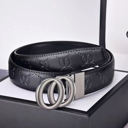 Fashion Classic Men Designer Belts Womens Mens Casual Letter Smooth Buckle Luxury Belt Waistband Width 3.8cm With box sizes 105 -125CM small AAAAA+