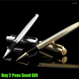 Fashion Design Luxury Flower Printing Metal Roller Ballpoint Pen Office Executive Business Buy 2 Pens Send Gift