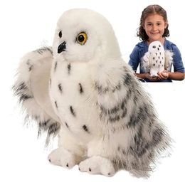 Plush Dolls Cute Owl Stuffed Plush Doll Soft Stuffed Simulated Snow Owls Toy Hedwig Owl Plush Doll For Kids Xmas Birthday Party Gift decor 231114