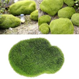 Decorative Flowers Artificiales Decorativas Para Sala Moss Cover Stones Ornaments Rocks Balls Leaf Sets Grass
