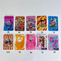 wholesale Frosted Colourful Aluminium Foil Zipper Lock Packaging Bag Resealable Mylar Pack Plastic Bags Anxkw