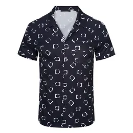 Designer Shirt Mens Button Up Shirts print bowling shirt Floral Casual Shirts Men Slim Fit Short Sleeve Dress Hawaiian t-shirt D33