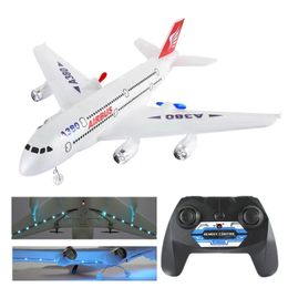 Aircraft Modle Airbus A380 Boeing 747 RC Aeroplane Remote Control Toy 24G Fixed Wing Plane Gyro Outdoor Model with Motor Children Gift 231114