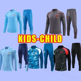 Kids child Training HAALAND Man Soccer tracksuits 23 24 MANS CITIES GREALISH MAHREZ FODEN FERRAN 2023 2024 football shirt Long sleeve DE BRUYNE PHILLIPS